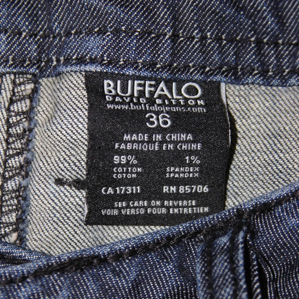 Buffalo David Bitton‎ Driven Jeans Mens 36 Blue Distressed Denim W36 L30.5